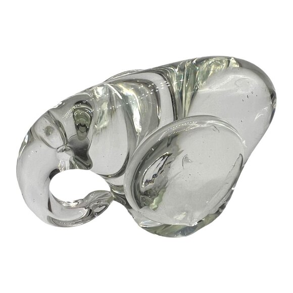 Handcrafted Clear Art Glass Elephant Figurine/Paperweight Collector Gift Rare - Picture 5 of 12